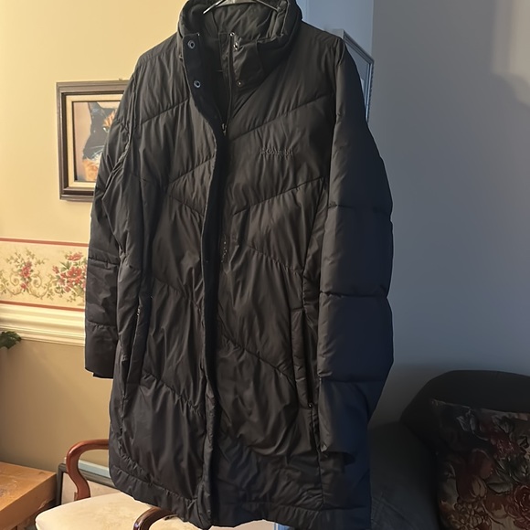 Warm Columbia microfiber winter coat, black XL - Picture 4 of 13